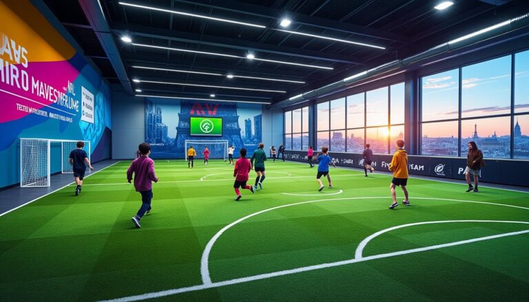 découvrez le five paris 18, le complexe sportif innovant proposant des activités sportives variées pour tous les âges et niveaux. venez vivre des moments de fun et de compétition dans une ambiance conviviale.
