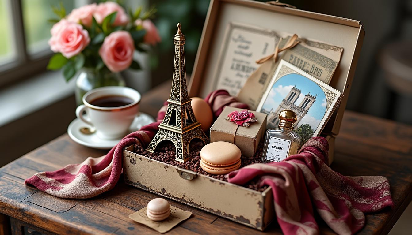 découvrez la box 'j’adore paris' et laissez-vous surprendre par ses trésors uniques, sélectionnés avec soin pour vous faire voyager au cœur de la capitale.